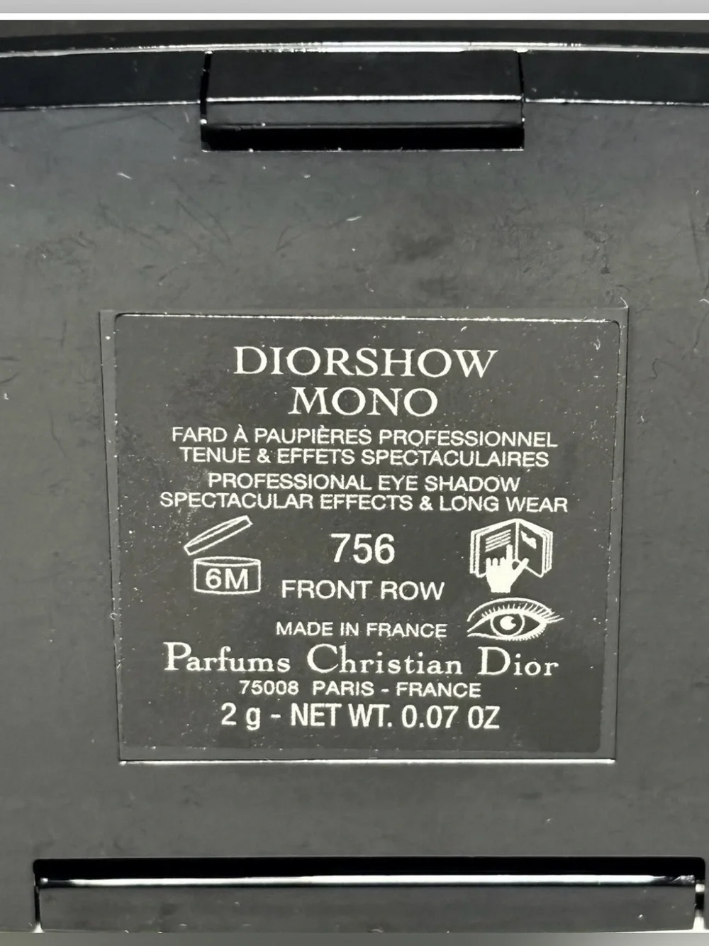 Dior Diorshow Mono Color 756 Front Row Matte Eyeshadow Single